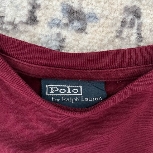 Maroon Polo by Ralph Lauren Long Sleeve-Tee - Picture 4 of 4